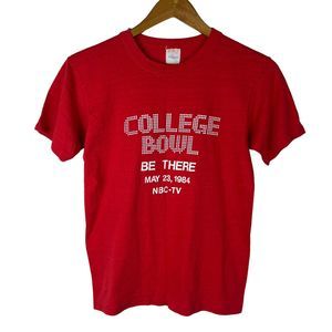 VTG 80s 1984 BMC Mens Ohio State College Bowl NBC TV Shirt USA Sz Medium College